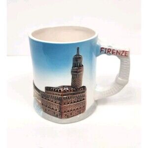 Italian Firenze 3D Embossed Coffee Mug Cup